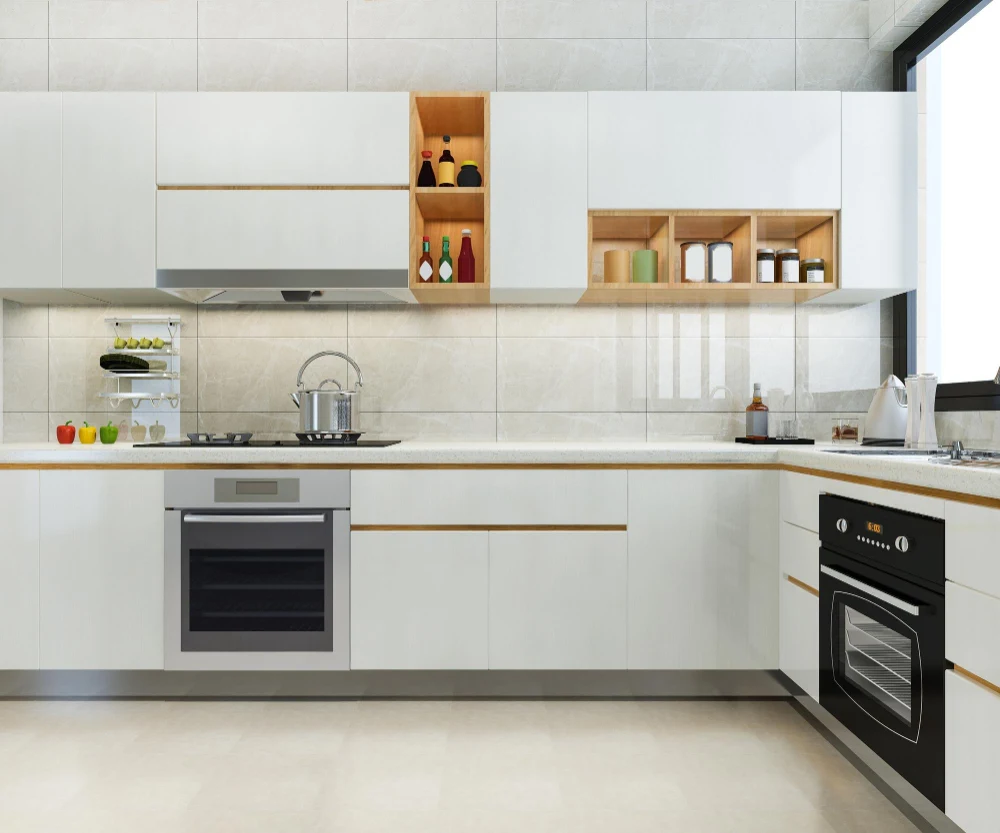 Dapur dengan konsep membentuk huruf L