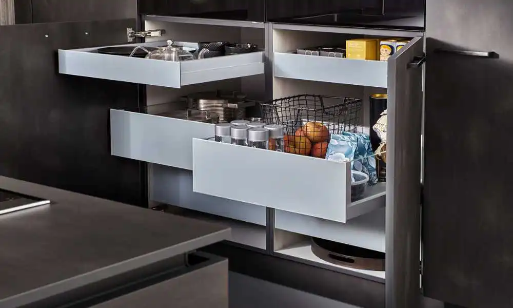 cara menata dapur dengan Rak Dapur Vertikal Multifungsi